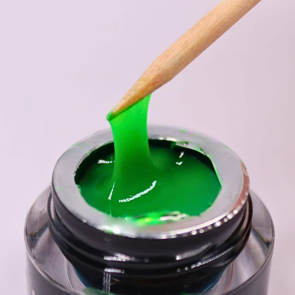 spider gel neon green