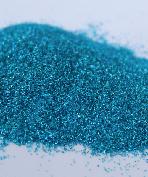 macro micro paillettes bleues pixie dust