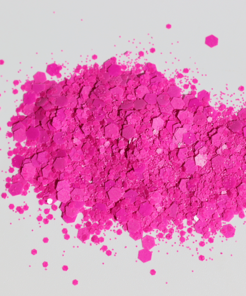 macro flat shimmer pink