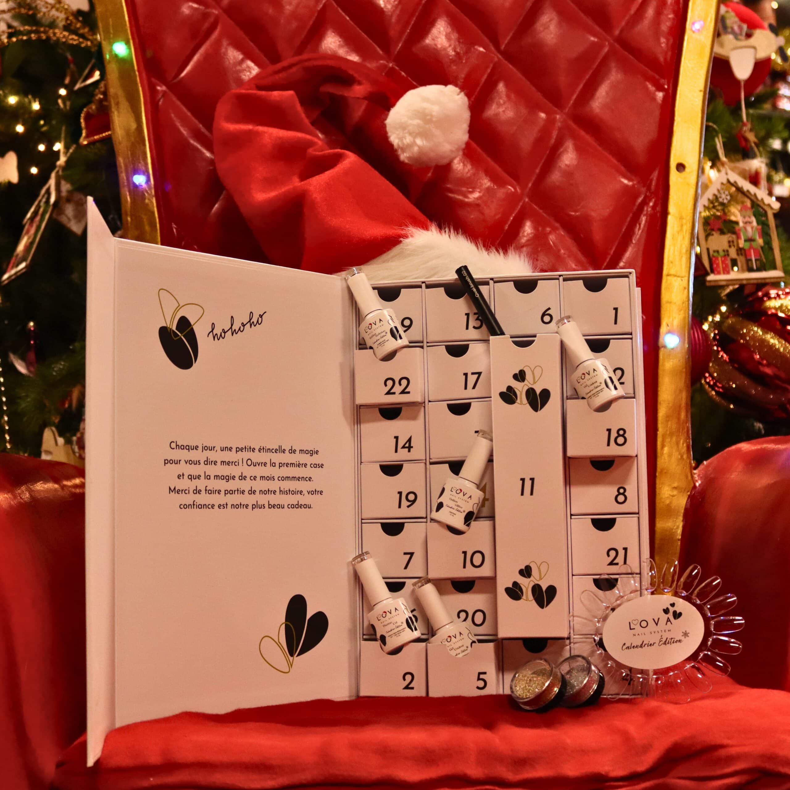 calendrier boite ouverte